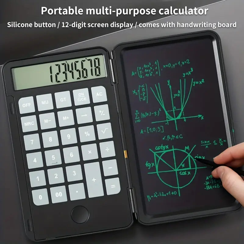 LCD Writing Calculator with Notepad - Perfect for Students & Professionals