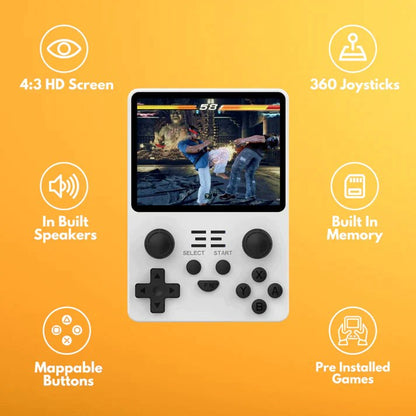 Portable Handheld Arcade Game Console - Retro Gaming Device with Built-in Games