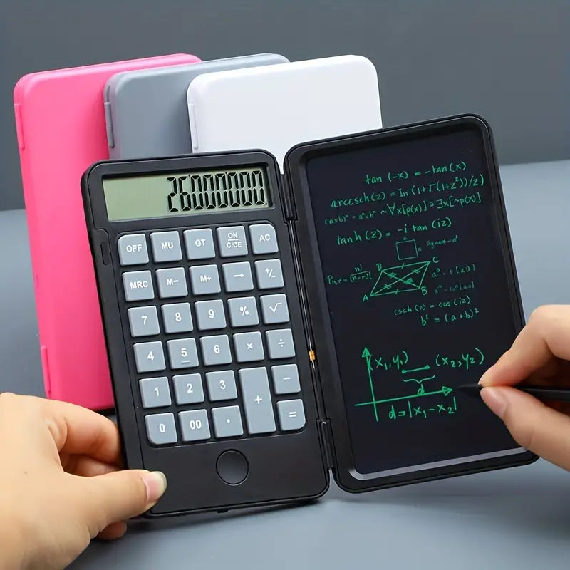 LCD Writing Calculator with Notepad - Perfect for Students & Professionals