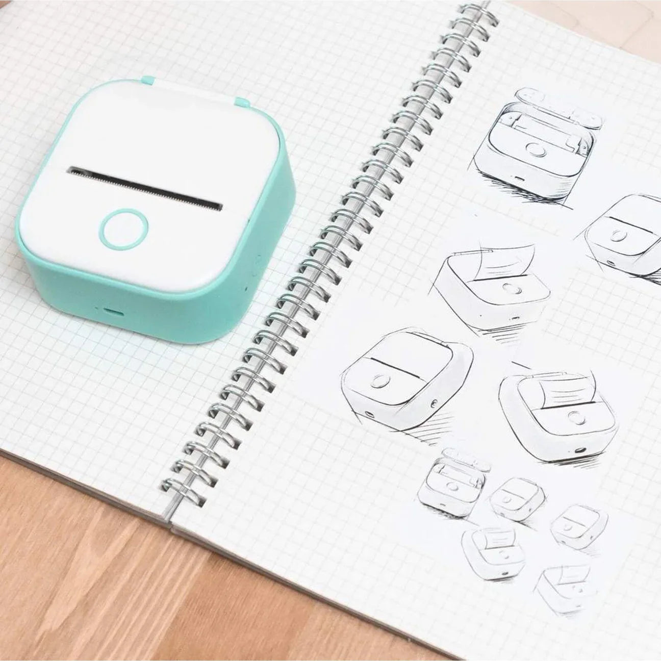 Portable Bluetooth Printer - Wireless Mini Printer for Students & Professionals