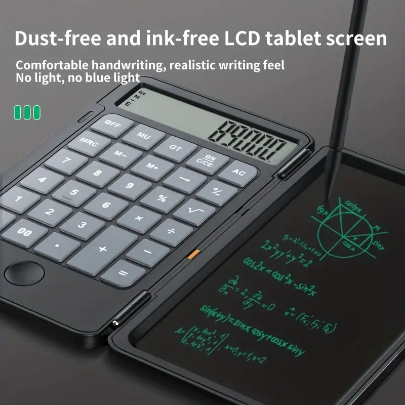 LCD Writing Calculator with Notepad - Perfect for Students & Professionals