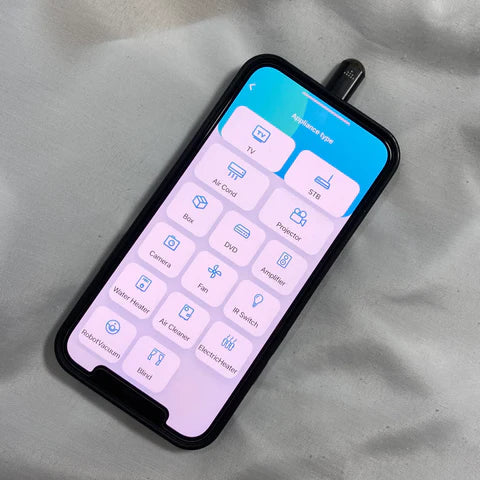 Universal IR Remote Control Adapter for Smartphone - Control TV, AC & More